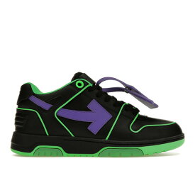 OFF-WHITE オフホワイト メンズ スニーカー 【OFF-WHITE Out Of Office OOO Outlined Low Tops】 サイズ EU_41(26.0cm) Black Green Purple