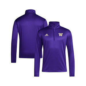 �A�f�B�_�X �����Y �p�[�J�[�E�X�E�F�b�g�V���c �A�E�^�[ Men's Purple Washington Huskies Coaches Sideline Quarter-Zip Top Purple
