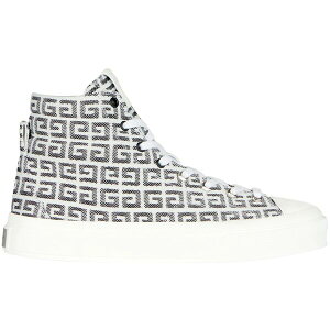 Givenchy �W�o���V�[ �����Y �X�j�[�J�[ �yGivenchy City High-Top In 4G Black White�z �T�C�Y US_12(30.0cm) Black/White