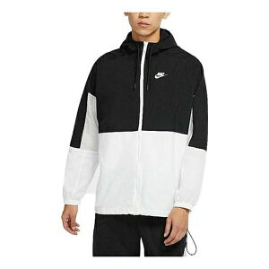 Nike iCL Y Xj[J[ yMen's Nike Casual Sports Windproof Hooded Woven Autumn Colorblock Jacket DO0776-010z TCY US_M_XL