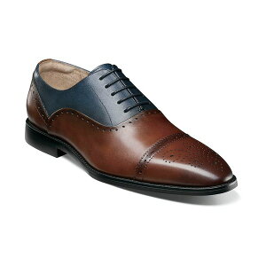 XeCV[A_X Y hXV[Y V[Y Men's Reynolds Cap Toe Oxford Brown/navy