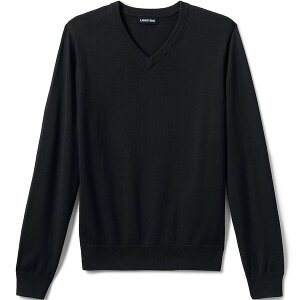 YGh Y jbg&Z[^[ AE^[ Men's School Uniform Cotton Modal Fine Gauge V-neck Sweater Black