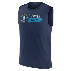 ナイキ メンズ Tシャツ トップス Philadelphia Phillies Nike 2024 City Connect Legend Muscle Tank Top Navy