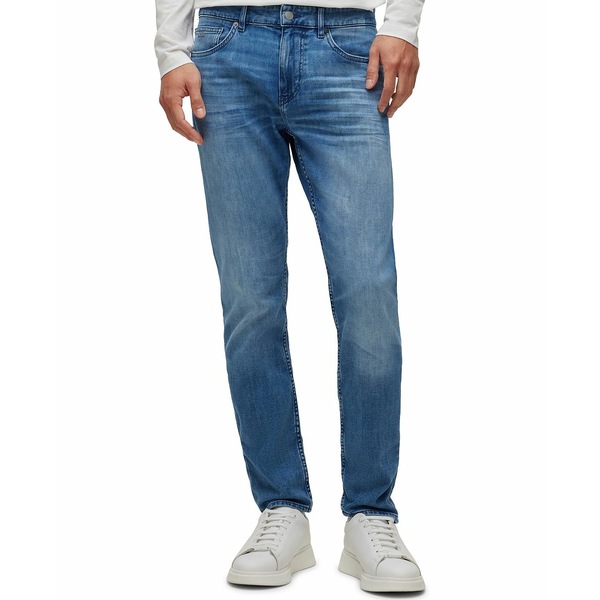 ヒューゴボス メンズ デニムパンツ ボトムス BOSS Men's Slim-Fit Super-Soft Stretch Denim Jeans Bright Blue