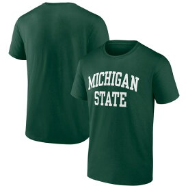 ファナティクス メンズ Tシャツ トップス Michigan State Spartans Fanatics Branded Basic Arch TShirt Green