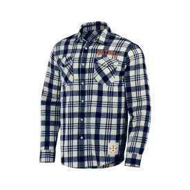 ファナティクス レディース シャツ トップス Men's Darius Rucker Collection by Navy Houston Astros Plaid Flannel Button-Up Shirt Navy