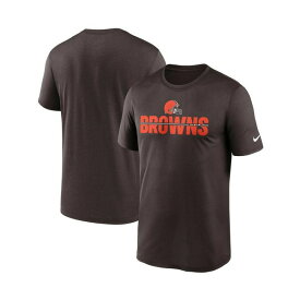 ナイキ レディース Tシャツ トップス Men's Brown Cleveland Browns Legend Microtype Performance T-shirt Brown