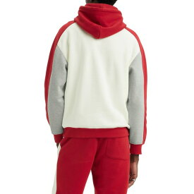 リーバイス メンズ パーカー・スウェットシャツ アウター Men's Relaxed-Fit Colorblocked Logo Hoodie, Created for Macy's Rhythmic Red