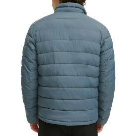 ダナ キャラン ニューヨーク メンズ ジャケット＆ブルゾン アウター Men's Quilted Full-Zip Stand Collar Puffer Jacket Blue