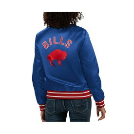 スターター レディース ジャケット＆ブルゾン アウター Women's Royal Buffalo Bills Full Count Satin Full-Snap Varsity Jacket Royal