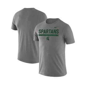 ナイキ レディース Tシャツ トップス Men's Heathered Gray Michigan State Spartans Team DNA Legend Performance T-shirt Heathered Gray