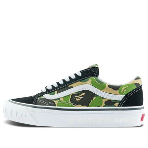 Vans �o���Y �����Y �X�j�[�J�[ �yVans x Bape ABC LX Old Skool 'Multi Color Camo' VN000E6VE36�z �T�C�Y US_5.5(23.5cm)