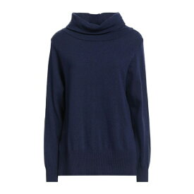 【送料無料】 ヨーロピアンカルチャー レディース ニット&セーター アウター Turtlenecks Blue