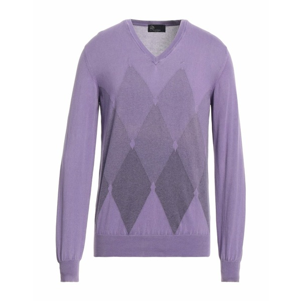 グランサッソ メンズ ニットセーター アウター Sweaters Light purple