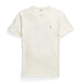 【送料無料】 ラルフローレン メンズ Tシャツ トップス Custom T Shirt Parchment Cream