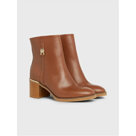 【送料無料】 トミー ヒルフィガー レディース ブーツ シューズ FEMININE TH HARDWARE MID BOOTIE Cognac