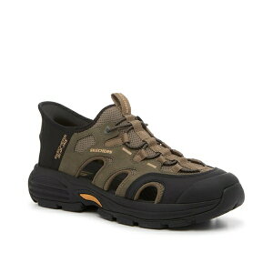 XPb`[Y Y T_ V[Y Hands-Free Slip-Ins: Relaxed Fit Fairport Killian Fisherman Sandal Dark Green