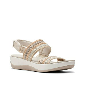 N[NX fB[X T_ V[Y Cloudsteppers Arla Stroll Wedge Sandal Beige Multicolor