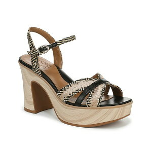 i`CU[ fB[X T_ V[Y Katalina Platform Sandal Black/Natural Beige Stripe
