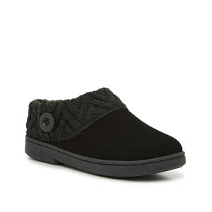 N[NX fB[X Xb|E[t@[ V[Y Cable Knit Sweater Slipper - Women's Black