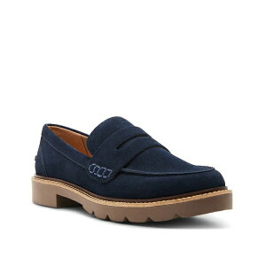uh fB[X Xb|E[t@[ V[Y Lugged Waterproof Penny Loafer Navy Suede