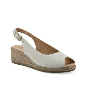 ホワイトマウンテン レディース サンダル シューズ Maize Espadrille Wedge Sandal Natural Beige