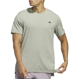 アディダス メンズ シャツ トップス adidas Men's Axis 3.0 Tech Training Short Sleeve T-Shirt Silver Pebble/White