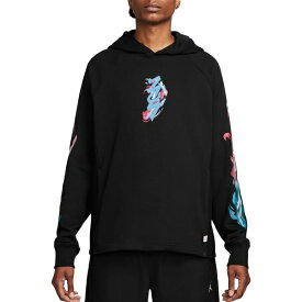 ジョーダン メンズ パーカー・スウェットシャツ アウター Jordan Men's Zion Graphic Fleece Pullover Hoodie Black