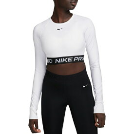 ナイキ レディース シャツ トップス Nike Women's Pro 365 Dri-FIT Long-Sleeve Top White