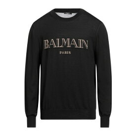 【送料無料】 バルマン メンズ ニット&セーター アウター Sweaters Black
