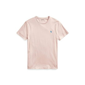 【送料無料】 ラルフローレン メンズ Tシャツ トップス CUSTOM SLIM FIT JERSEY CREWNECK T-SHIRT Pink