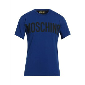 【送料無料】 モスキーノ メンズ Tシャツ トップス T-shirts Blue