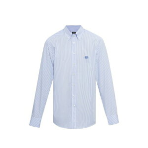 �G�g�� �����Y �V���c �g�b�v�X Stripe-pattern embroidered-logo shirt White