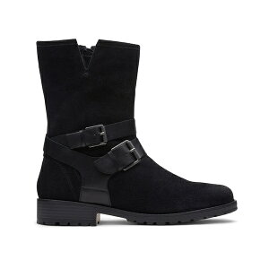 Clarks N[NX fB[X Xj[J[ yClarks Clarkwell Mid Black Lined Suede (Women's)z TCY US_7.5(24.5cm) Black