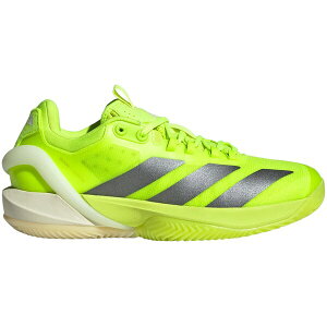 adidas AfB_X fB[X Xj[J[ yadidas Adizero Cybersonic Clay Lucid Lemon Iron Metallic Off White (Women's)z TCY US_7(24.0cm) Lucid Lemon/Iron Metallic/Off White