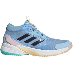 adidas �A�f�B�_�X ���f�B�[�X �X�j�[�J�[ �yadidas Crazyflight 6 Mid Indoor Glow Blue Shadow Navy Flash Aqua (Women's)�z �T�C�Y US_8.5(25.5cm) Glow Blue/Shadow Navy/Flash Aqua