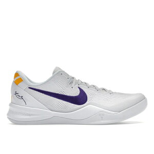 Nike �i�C�L �����Y �X�j�[�J�[ �yNike Kobe 8 Protro Lakers Home�z �T�C�Y US_9(27.0cm) White/Court Purple/University Gold