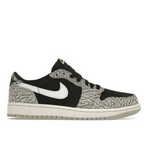 Jordan �W���[�_�� ���f�B�[�X �X�j�[�J�[ �yJordan 1 Retro Low OG Black Cement (Women's)�z �T�C�Y US_5.5(22.5cm) Black/Muslin/Tech Grey/White/Sail
