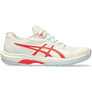 ASICS �A�V�b�N�X ���f�B�[�X �X�j�[�J�[ �yASICS Game FF Pickleball Cream Flash Red (Women's)�z �T�C�Y US_W_10.5 Cream/Flash Red