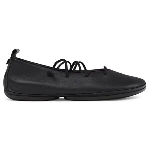 Camper �J���y�[�� ���f�B�[�X �X�j�[�J�[ �yCamper Right Nina Ballerina Lace Flat Black (Women's)�z �T�C�Y EU_41(26.5cm) Black