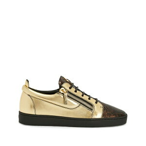 �W���[�b�y�U�m�b�e�B �����Y �X�j�[�J�[ �V���[�Y Frankie double-zip low-to sneakers Gold