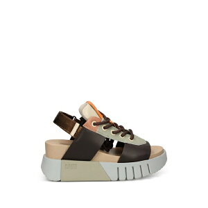 ���i�C�e�b�h�k�[�h ���f�B�[�X �T���_�� �V���[�Y Delta sporty ii lace-up platform sandals Brown
