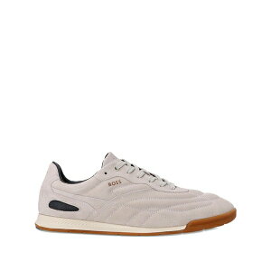 �{�X �����Y �X�j�[�J�[ �V���[�Y Suede-panelled sneakers Neutrals