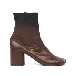 �}���^���}���W�F�� ���f�B�[�X �u�[�c �V���[�Y 90mm leather ankle boots Brown
