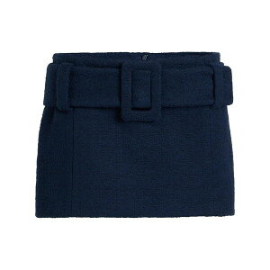 �W�����p�g�D ���f�B�[�X �X�J�[�g �{�g���X Belted organic-cotton mini skirt Blue