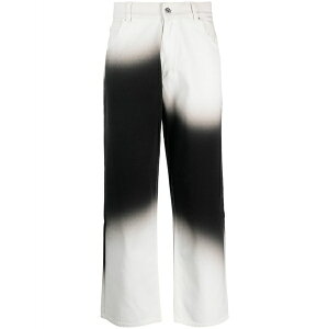 ���x���� ���[�X �~�j�X�g���[ �����Y �f�j���p���c �{�g���X Ombr䩘R-effect straight-leg trousers Neutrals
