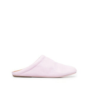 �}�[�V�� ���f�B�[�X �T���_�� �V���[�Y Slip-on leather mules Pink