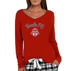 コンセプトスポーツ レディース Tシャツ トップス Toronto FC Concepts Sport Women's Marathon Long Sleeve VNeck Top Red