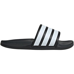 adidas �A�f�B�_�X �����Y �X�j�[�J�[ �yadidas Adilette Comfort 2.0 Slides Black White Carbon�z �T�C�Y US_7(25.0cm) Core Black/Cloud White/Carbon