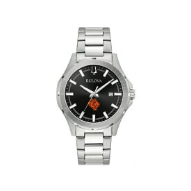 ブロバ メンズ 腕時計 アクセサリー Savannah State Tigers Bulova Stainless Steel Classic Sport Watch Black